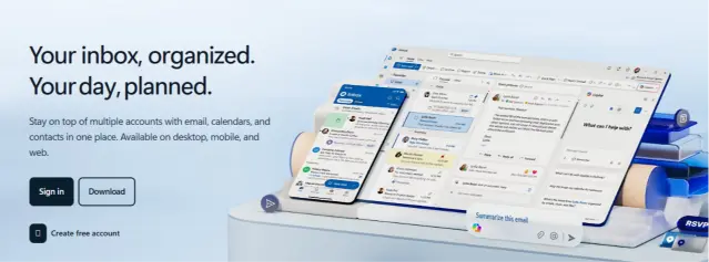 image showing microsoft email