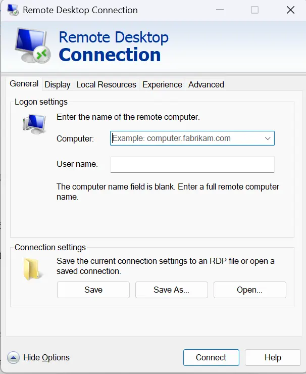 remote desktop connection windows