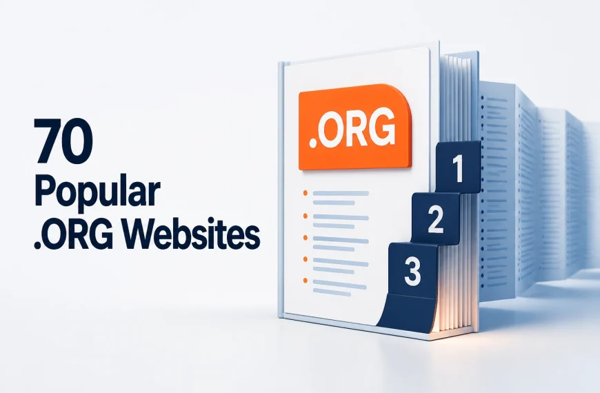 70 Popular .ORG Websites — top 70 popular org websites featured