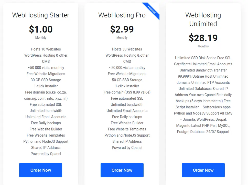 truehost wordpress hosting plans 2026