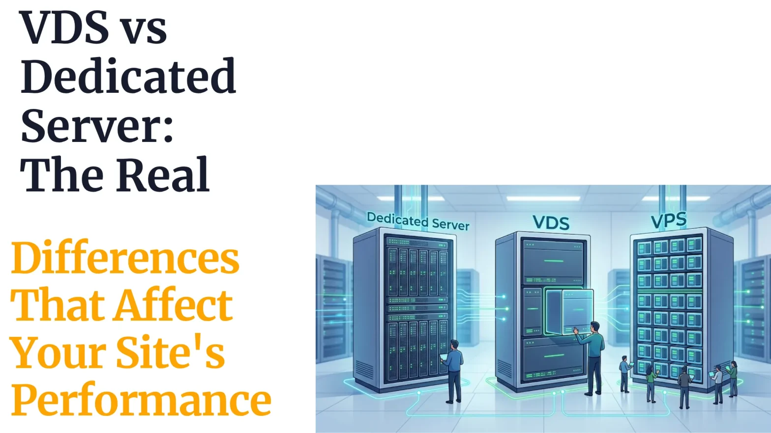 VPS vs VDS vs Dedicated Server: The Real Differences That Affect Your Site's Performance