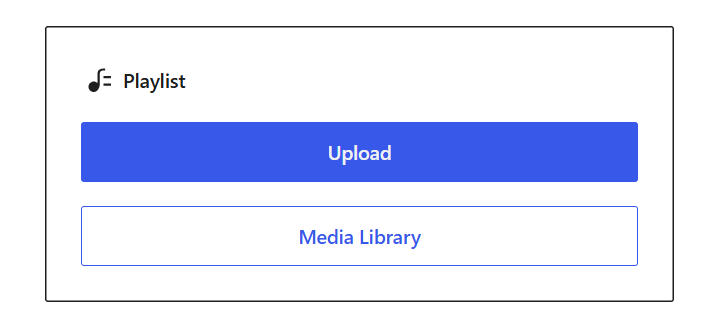 Playlist audio-selection controls in the mobile editor
