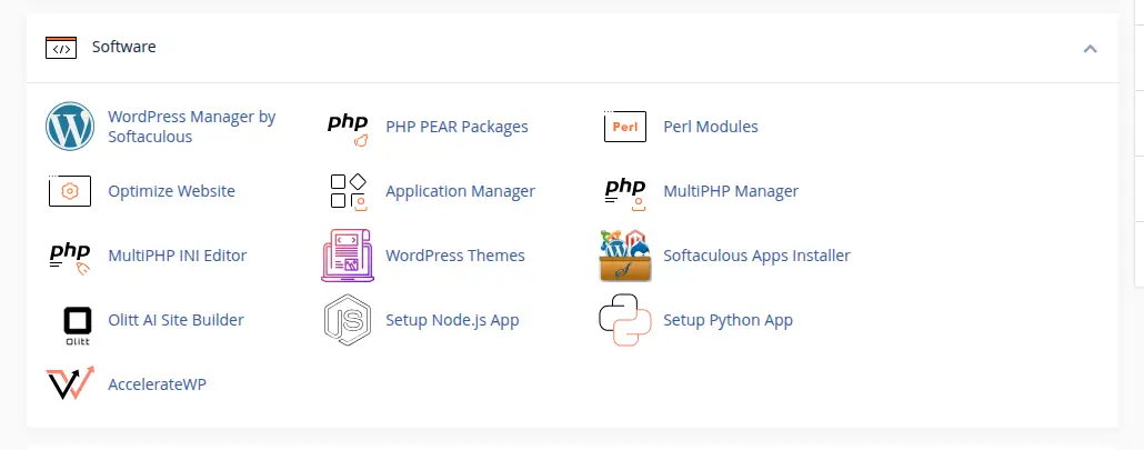 wordpress manager by softaculous